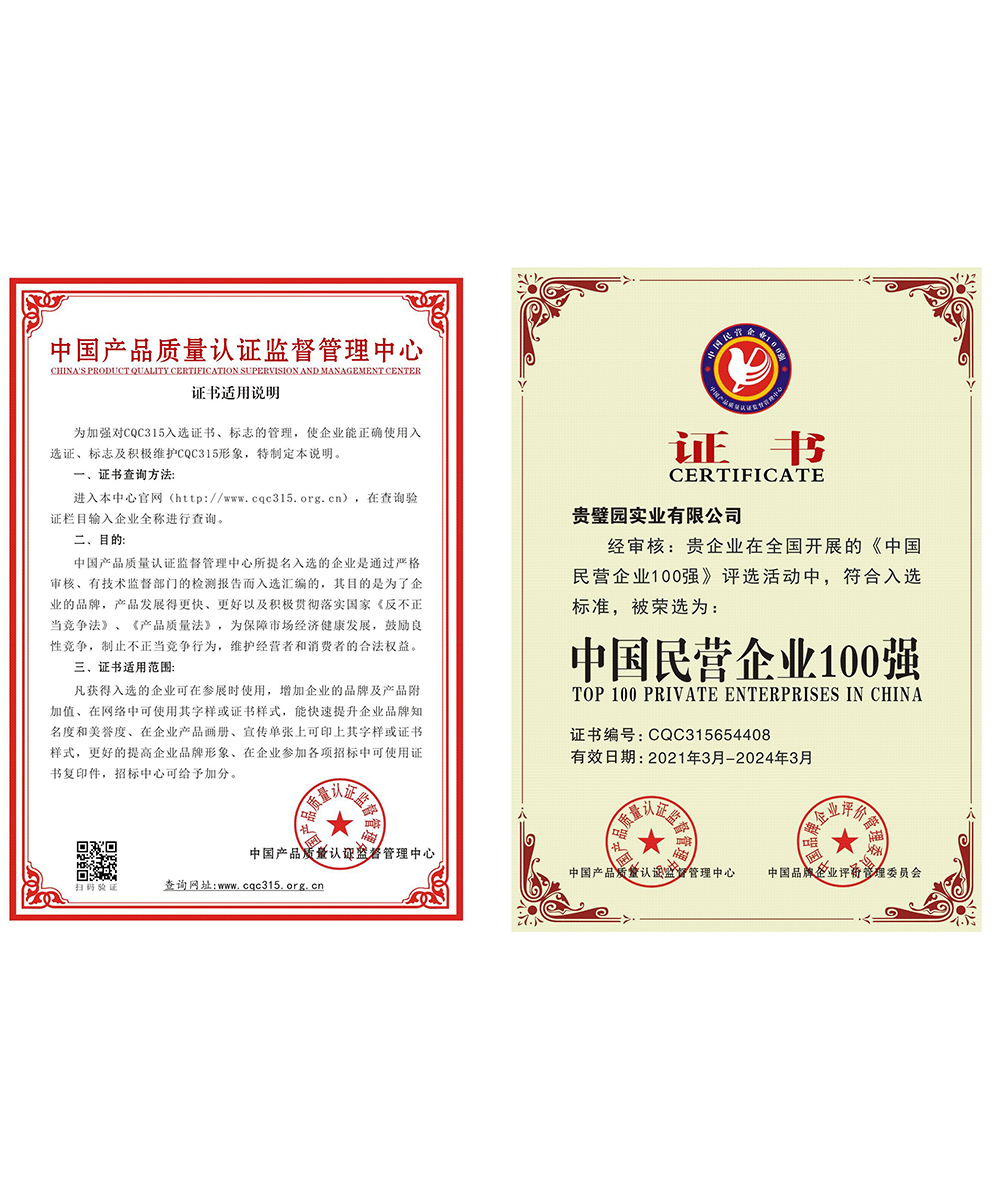 全國民營企業(yè)100強(qiáng)